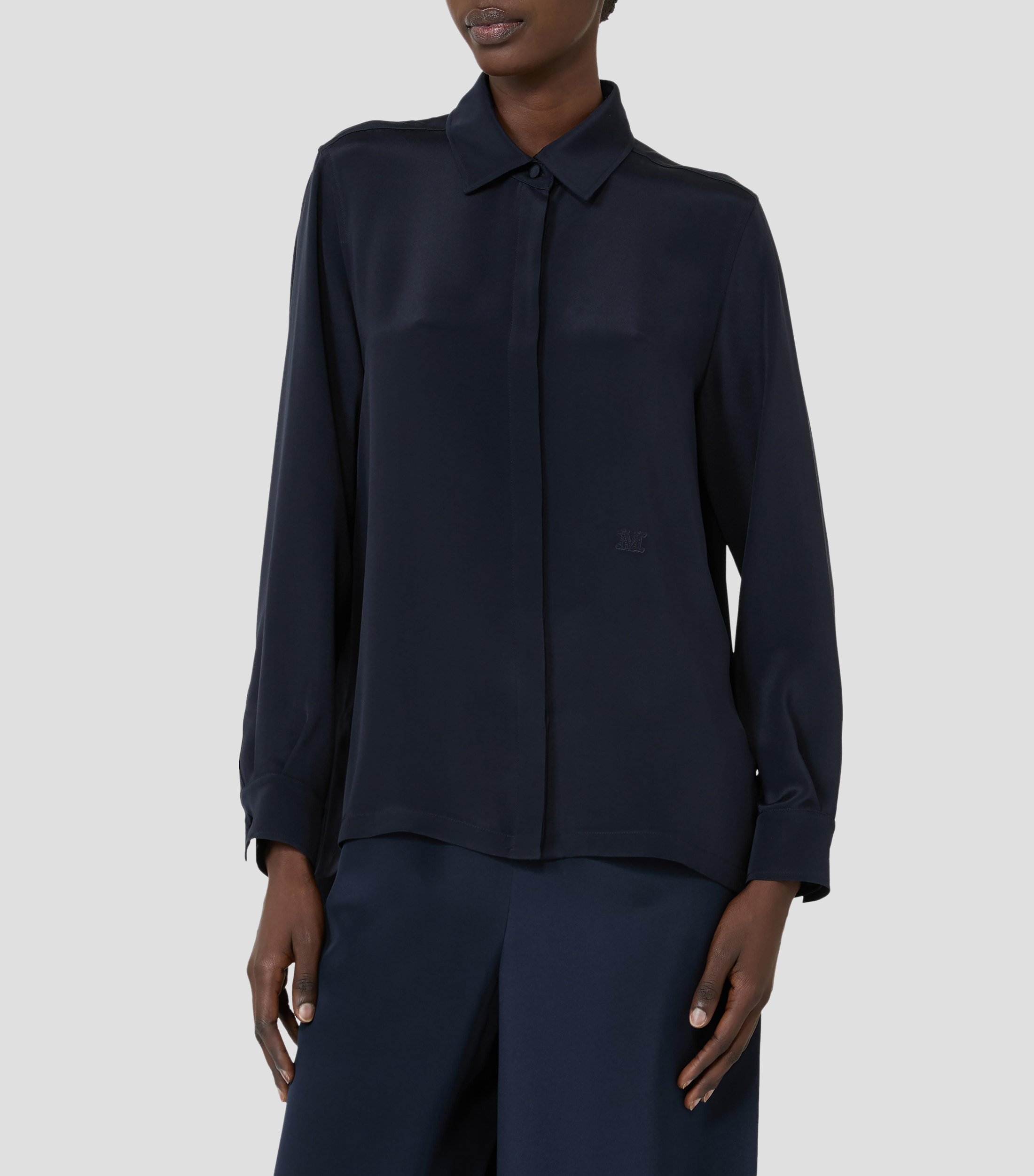 Camisa lisa manga larga Mujer